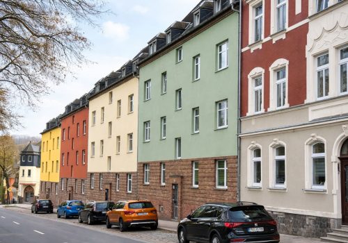 Farbliche Gestaltung Fassade Ort: Zschopau Auftraggeber: Genossenschaft